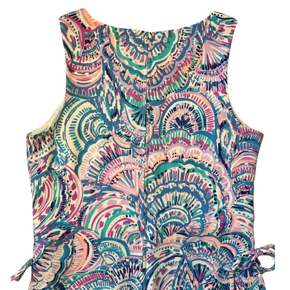 Lilly Pulitzer Donna Romper Dress Skort in Happy as a Clam Print Women's Size 2 - Picture 6 of 6
